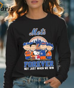 Mets Forever not Just When We Win The Peanuts Movie Characters Shirt 4