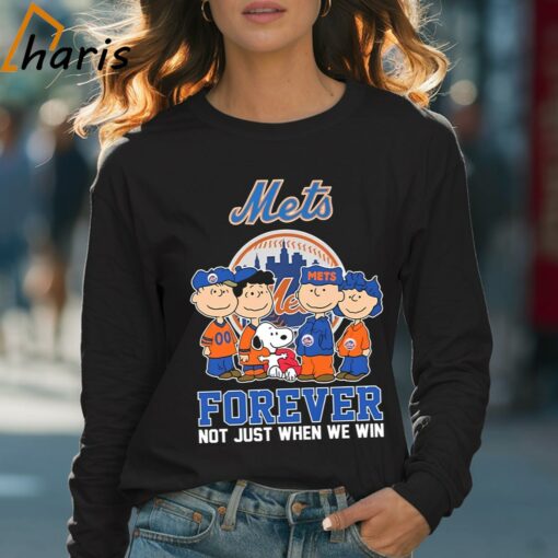 Mets Forever not Just When We Win The Peanuts Movie Characters Shirt