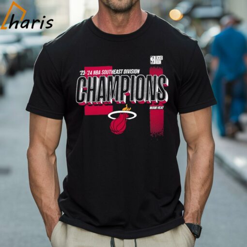 Miami Heat 2024 Southeast Division Champions Locker Room T-shirt