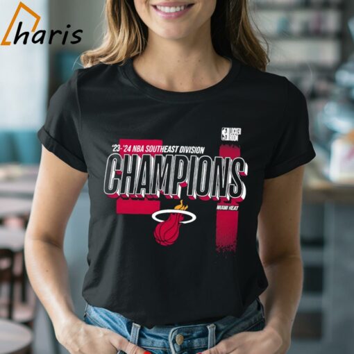 Miami Heat 2024 Southeast Division Champions Locker Room T-shirt