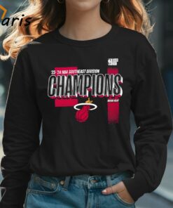 Miami Heat 2024 Southeast Division Champions Locker Room T shirt 3