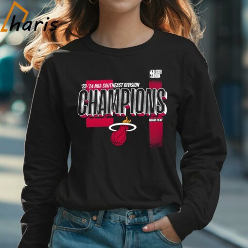 Miami Heat 2024 Southeast Division Champions Locker Room T-shirt