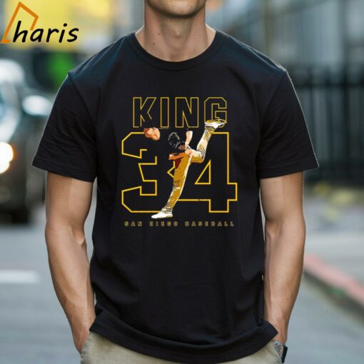 Michael King 34 San Diego Padres Baseball Shirt