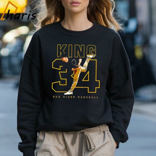 Michael King 34 San Diego Padres Baseball Shirt