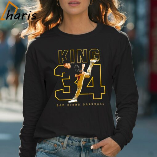 Michael King 34 San Diego Padres Baseball Shirt