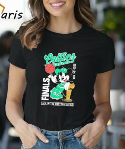 Mickey 2024 NBA Finals all in the Boston Celtics shirt