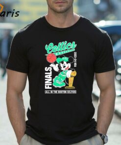 Mickey 2024 NBA Finals all in the Boston Celtics shirt