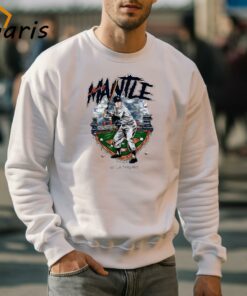 Mickey Mantle Illustration New York Yankees Baseball Shirt 5