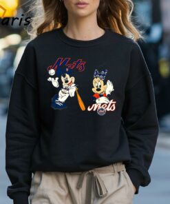 Mickey Mouse And Minnie Mouse NY Mets Shirt 3