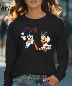 Mickey Mouse And Minnie Mouse NY Mets Shirt 4
