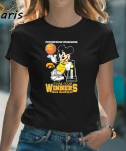 Mickey Mouse Iowa Hawkeyes 2024 NCAA Women’s Final Four Winners Shirt