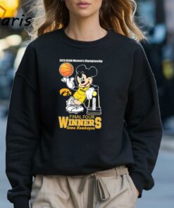 Mickey Mouse Iowa Hawkeyes 2024 NCAA Womens Final Four Winners Shirt 3