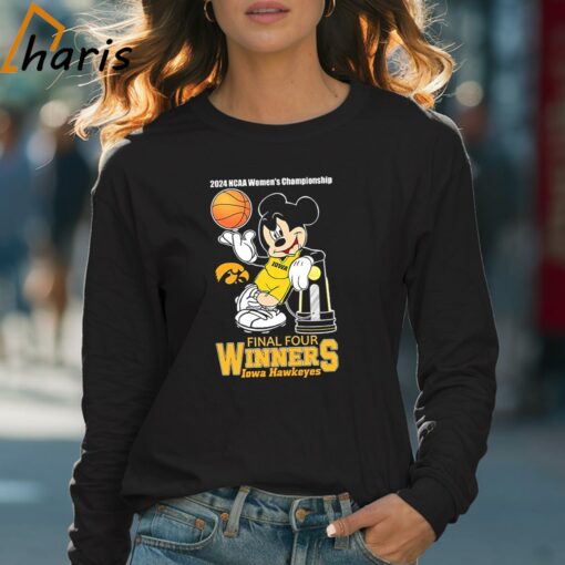 Mickey Mouse Iowa Hawkeyes 2024 NCAA Women’s Final Four Winners Shirt