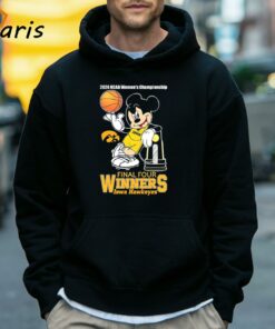 Mickey Mouse Iowa Hawkeyes 2024 NCAA Womens Final Four Winners Shirt 5