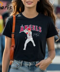 Mike Trout Los Angeles Angels Player Swing Signature Shirt