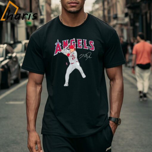 Mike Trout Los Angeles Angels Player Swing Signature Shirt