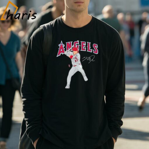 Mike Trout Los Angeles Angels Player Swing Signature Shirt