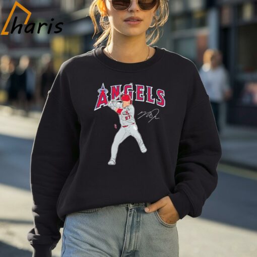 Mike Trout Los Angeles Angels Player Swing Signature Shirt