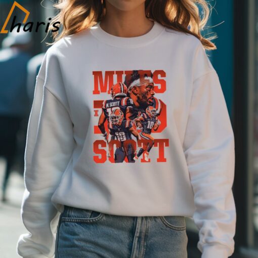 Miles Scott Player Illinois NCAA Football Shirt