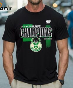 Milwaukee Bucks 2024 Central Division Champions Locker Room T-shirt