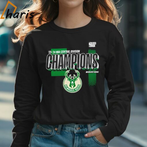 Milwaukee Bucks 2024 Central Division Champions Locker Room T-shirt