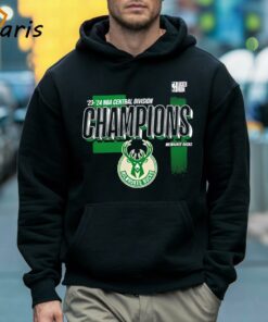Milwaukee Bucks 2024 Central Division Champions Locker Room T shirt 5