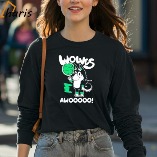 Minnesota Timberwolves Bluey Wolves Awooooo 2024 Shirt