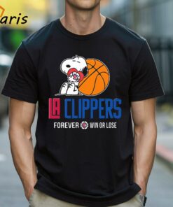 NBA Snoopy Forever Win Or Lose Basketball Los Angeles Clippers T-shirt