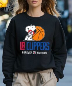 NBA Snoopy Forever Win Or Lose Basketball Los Angeles Clippers T shirt 3