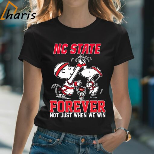 NC State Wolfpack Snoopy High Five Charlie Brown Shirt