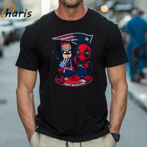 NFL New England Patriots Deadpool T-shirt