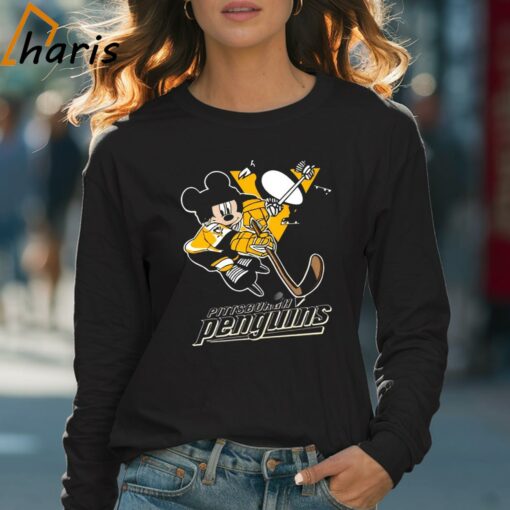 NHL Pittsburgh Penguins Mickey Mouse Disney Hockey T-shirt