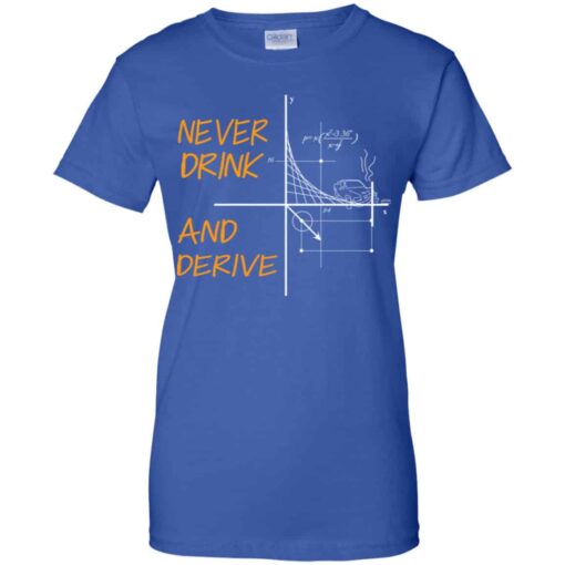 Never Drink And Derive Math Shirt, Hoodie, Tank Shirt Sweatshirt Long Sleeve Hoodie Tank Mug