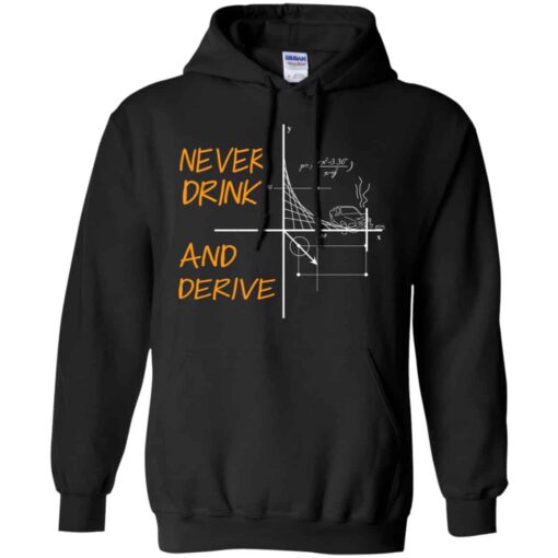 Never Drink And Derive Math Shirt, Hoodie, Tank Shirt Sweatshirt Long Sleeve Hoodie Tank Mug