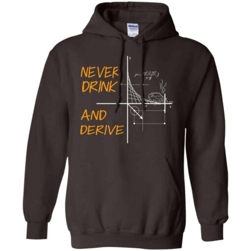 Never Drink And Derive Math Shirt, Hoodie, Tank Shirt Sweatshirt Long Sleeve Hoodie Tank Mug