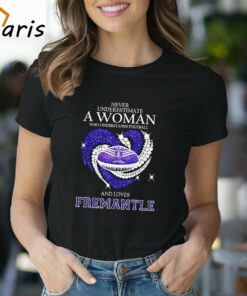 Never Underestimate A Woman Who Understands Football And Loves Fremantle Shirt