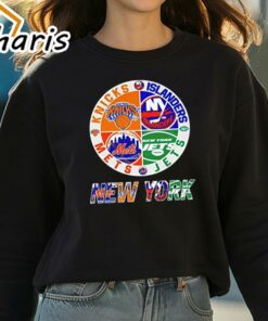 New York Jets NY Yankees NY Islanders NY Knicks Sports City Fan Proud T Shirt 3