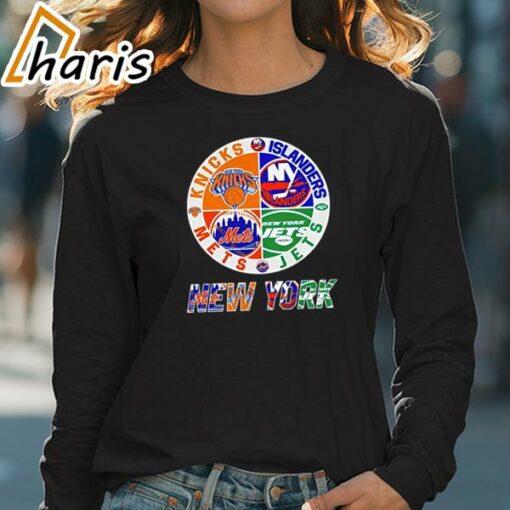 New York Jets NY Yankees NY Islanders NY Knicks Sports City Fan Proud T- Shirt