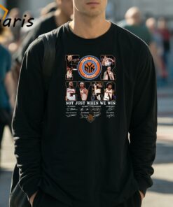 New York Knicks Fan Forever Not Just When We Win 2024 Player Sign T shirt 3
