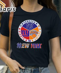 New York Knicks New York Yankees New York Giants Sports City Fan Proud T-Shirt