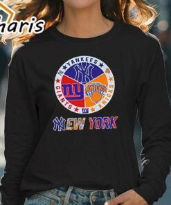 New York Knicks New York Yankees New York Giants Sports City Fan Proud T Shirt 4