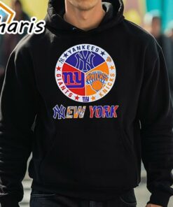 New York Knicks New York Yankees New York Giants Sports City Fan Proud T Shirt 5