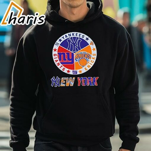 New York Knicks New York Yankees New York Giants Sports City Fan Proud T-Shirt