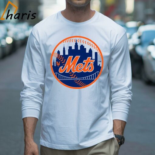 New York Mets City Logo Distressed Vintage Logo Shirt