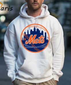 New York Mets City Logo Distressed Vintage Logo Shirt 5