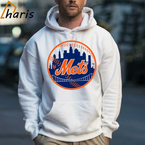 New York Mets City Logo Distressed Vintage Logo Shirt