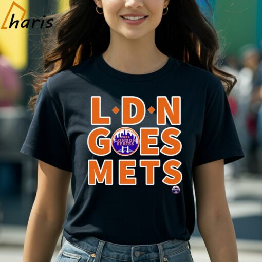 New York Mets LDN Goes Mets 2024 London Series Logo Shirt