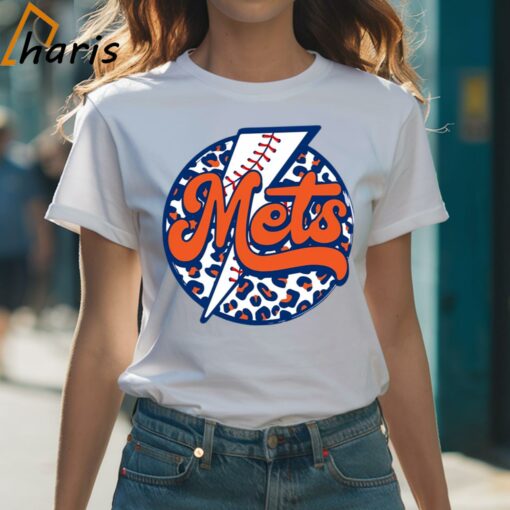 New York Mets Leopard Baseball Shirt