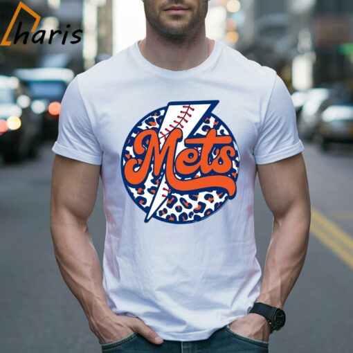 New York Mets Leopard Baseball Shirt