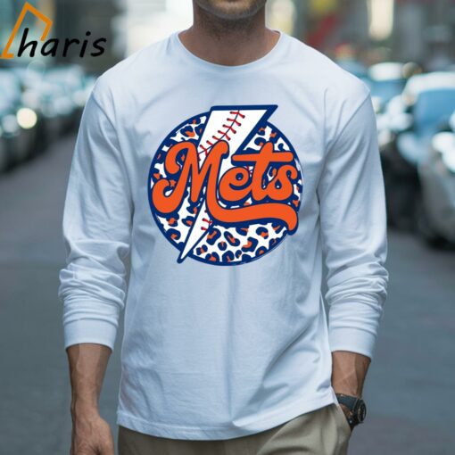 New York Mets Leopard Baseball Shirt